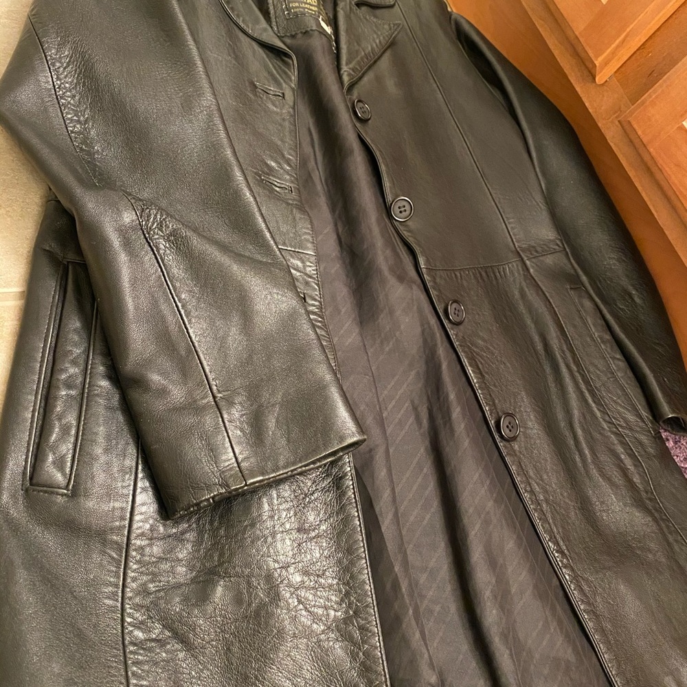 Pure leather coat